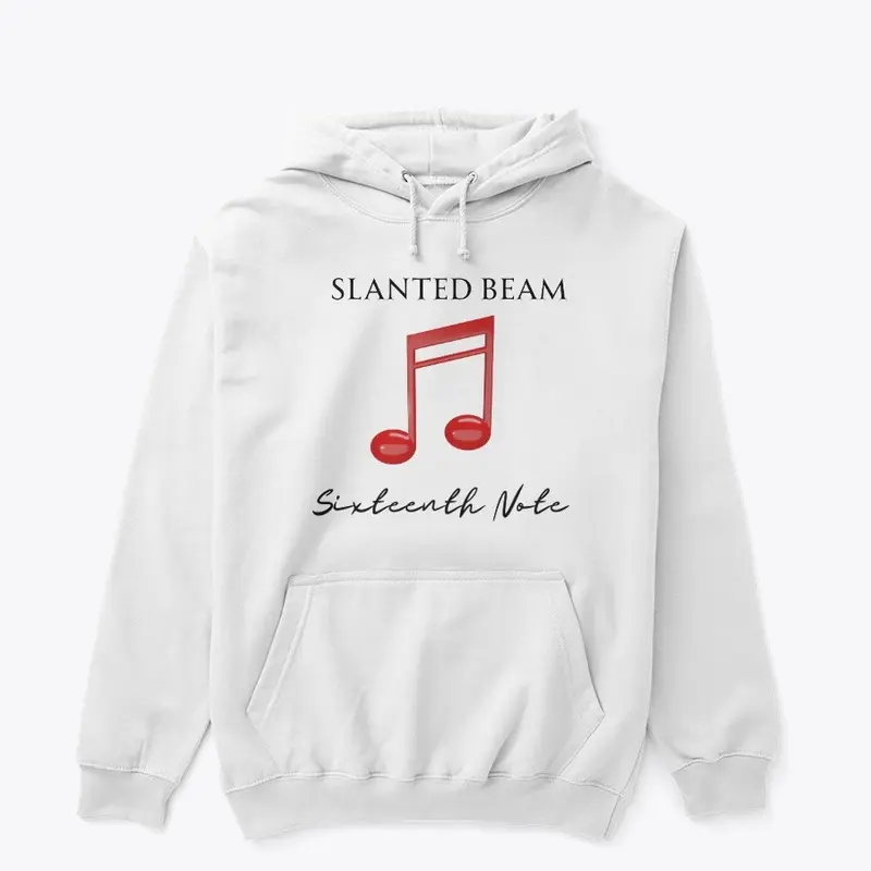 Slanted Beam Music Note Hoodie